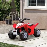AIYAPLAY Honda Licensed Kids Electric Quad Bike, 6V ATV Ride On for Ages 1.5-3 Years, Red(m-10)