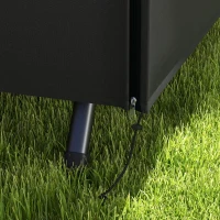 Outsunny 205 x 124cm Three-Seater Swing Chair Protective Cover Black(m-9)