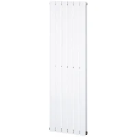 HOMCOM 460 x 1600 mm Double Panel Vertical Designer Radiator, Water-filled Heater for Home, Space Heater, Quick Warm up, Living room, Study, Apartments, White(m-10)