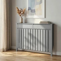 HOMCOM 93 x 119cm Modern Radiator Cover - Grey(m-8)