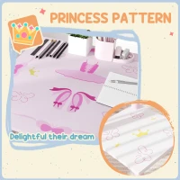 AIYAPLAY Princess-Designed Kids Table and Chairs Set for Activity, Art, Drawing, Toddler Table and Chairs Set for Playroom(m-5)