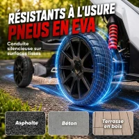HOMCOM Kart électrique pour enfant 12V - Vitesse réglable 3-5km/h pour enfants de 3 à 8 ans - siège réglable - blanc(m-5)