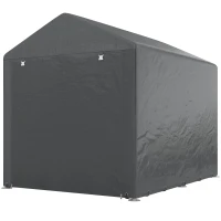 Outsunny 2.2 x 1.6 m Outdoor Storage Tent, with Accessories - Dark Grey(m-14)