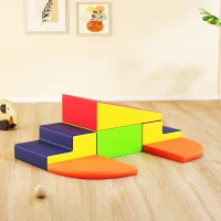 AIYAPLAY Conjunto de 6 Blocos de Espuma para Crianças com Base Antiderrapante para Escalar e Gatinhar Multicolor(m-10)