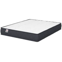 HOMCOM Matelas 160x200cm, matelas 2 personnes, mousse à mémoire de forme, 20cm d'épaisseur, certifié Oeko-Tex, fermeté moyenne(m-13)