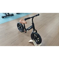 AIYAPLAY 11.2" Balance Bike for 2-5 Years, Toddler Bike with Lighting Wheels, Adjustable Seat & Handlebar, Black(m-7)