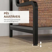 HOMCOM Suporte para Impressora de 3 Níveis com Estrutura em Aço, Estante de Arrumação para Escritório e Casa, 55x40x77 cm, Preto(m-6)