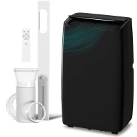 HOMCOM Portable Air Conditioner 12000 BTU BTU, 4-in-1 Air Conditioning Unit, Dehumidifier, Cooling, Fan, Child Lock, 35 m²(m-11)