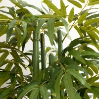 HOMCOM Plantă Artificială de Bambus, 180 cm, Realistă, cu Ghiveci Decorativ pentru Living și Dormitor, Verde(m-7)