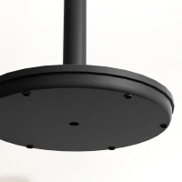 HOMCOM Pedestal Fan, Powerful Air Circulator, 36 Inch Floor Standing Fan with 3 Speed Settings, 70° Oscillating for Bedroom, Home and Office, Black(m-12)