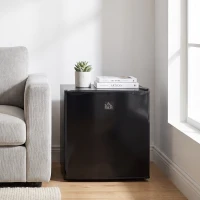 HOMCOM Mini-Gefrierschrank 35 L Gefrierbox elektrisch freistehend 45 W Mini Gefriertruhe Minikühlschrank 41dB -14 bis -24℃ 5-stufige Temperaturregelung 47 x 44,2 x 48,8 cm Schwarz(m-2)