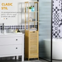 Kleankin mobilier baie tip turn, lemn, 34x30x173 cm(m-7)