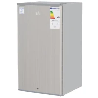 HOMCOM 91L Freestanding Under-Counter Fridge with Lock - Grey(m-11)