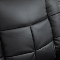 HOMCOM Sillón de Masaje Reclinable con 8 Puntos de Masaje Mando a Distancia Tapizado en PU Reposapiés Bolsillo Lateral Negro(m-9)