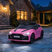 AIYAPLAY Coche Eléctrico para Niños Audi RS 6 Avant GT 12V con Mando a Distancia 2,4G Motor Doble Arranque Progresivo Suspensión(m-11)
