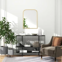 HOMCOM Wandspiegel, stilvoll, 60x3x87cm, Goldton(m-10)