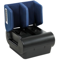 HOMCOM 2-in-1 Beinmassagegerät mit Wärme, Luftkompression, Timer, 3 Modi & Intensitäten, Blau und Schwarz