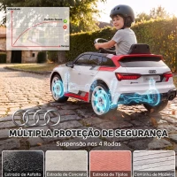 AIYAPLAY Carro Elétrico para Crianças Audi RS 6 Avant GT 12V com Comando à Distância 2,4 G, Motor Duplo, Arranque Suave e Suspensão(m-6)