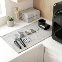 HOMCOM Sèche linge à évacuation électrique 800 W 2,5 Kg avec 5 modes de séchage, cuve en acier inoxydable, charge frontale(m-10)