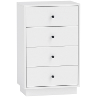 HOMCOM Kommode Sideboard mit 7 Schubladen Schrank aus Holzwerkstoff im Modern Stil 47 x 29 x 75 cm Weiß