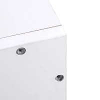 HOMCOM Wall Mounted Coat Hanger Hooks Rack Stand Hallway Coat Rack Rail & Storage Shelf Hanging Coat Organizer (White)(m-8)