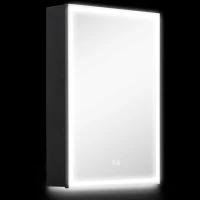 HOMCOM LED Mirror Bathroom Cabinet, with Shaver Socket(m-1)