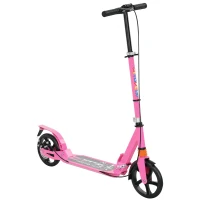 AIYAPLAY Roller Kinder Scooter mit verstellbaren Griffen klappbarer Kinderroller für Kinder 6-12 Jahre 94 x 36 x 88-103 cm Rosa(m-12)