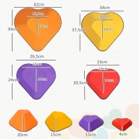 AIYAPLAY Balans-Stappstenen, 11-delig Set, Stapelbaar & Licht, Antislip, Voor Binnen/Buiten(m-3)