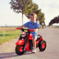 AIYAPLAY Rutschauto, Motorrad-Design, Musik und Seifenblasen, für 2-5 Jahre, Rot(m-10)