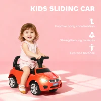 HOMCOM Ride on Car Baby Toddler Walker Foot to Floor Sliding Car Slider, Red(m-4)