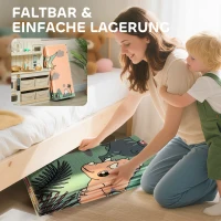 AIYAPLAY Speelmat Baby 196 x 176 x 1,5 cm opvouwbaar Dubbelzijdige Kruipmat Meerzijdig(m-7)