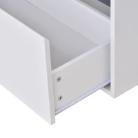 HOMCOM MDF 2-Drawer Under Sink Bathroom Cabinet White(m-9)