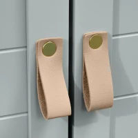 kleankin Armario para Debajo de Lavabo Compacto con 2 Puertas y Estante Interior Ajustable Mueble Auxiliar de Almacenamiento para Baño 60x30x60 cm Gris(m-7)
