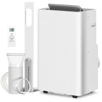 HOMCOM Climatiseur mobile 12000 BTU, climatiseur portable 4 en 1, refroidissement, déshumidificateur, ventilateur, mode nuit(m-19)