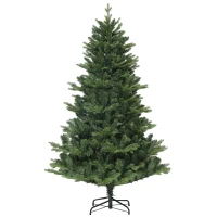 HOMCOM Kerstboom, Kunstspar, levensecht, breed & weelderig, 180 x Φ105 cm, Groen(m-10)