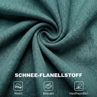 HOMCOM Eleganter Ohrensessel, dick gepolstert, abnehmbarer Bezug, 74 x 86 x 102 cm, Dunkelgrün(m-6)