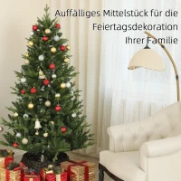 HOMCOM Kerstboom, Kunstspar, levensecht, breed & weelderig, 180 x Φ105 cm, Groen(m-4)