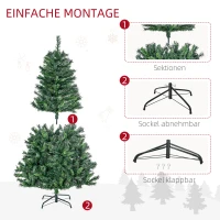 HOMCOM kerstboom dennenboom met decoratie(m-6)