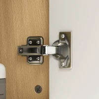 HOMCOM Armario de Baño de Pared con Espejo Puerta Estantes Abiertos 80x20x59 cm Natural(m-9)