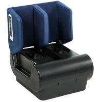 HOMCOM 2-in-1 beenmassageapparaat met warmte, luchtcompressie, timer, 3 modi & intensiteiten, blauw en zwart(m-1)