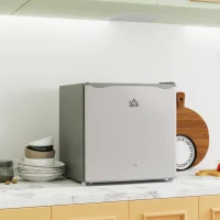 HOMCOM 46 Litre Lockable Countertop Fridge - Grey(m-10)