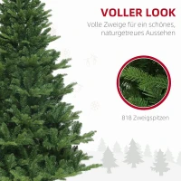 HOMCOM Kerstboom, Kunstspar, levensecht, breed & weelderig, 180 x Φ105 cm, Groen(m-5)