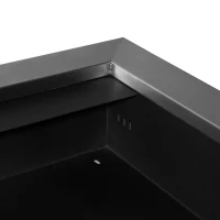 HOMCOM Biokamin 110 x 54 cm Ethanol und Gelkamin mit 2 x 0,9-Liter-Brenner Bio Ethanolkamin aus Edelstahl Bioethanol Wandkamin Silber(m-8)