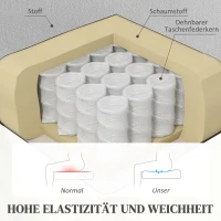 HOMCOM Elektrische TV Fauteuil met Opsta-hulp Relaxfauteuil met Lig-, Warmte- en Massagefunctie Massagesessel met Afstandsbediening Bekerhouder Zijvak USB Pocketvering Fluweel Lichtgrijs(m-6)