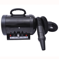 PawHut Hundefön Blower 2800W Hundetrockner mit Einstellbarer Geschwindigkeit, Temperaturstufen, 3 Düsen, Heizung, Tierhaartrockner Pet Dryer für Hunde Katzen Haustiere