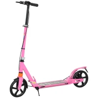 AIYAPLAY Roller Kinder Scooter mit verstellbaren Griffen klappbarer Kinderroller für Kinder 6-12 Jahre 94 x 36 x 88-103 cm Rosa(m-11)