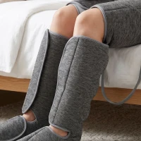 HOMCOM Beenmassageapparaat met warmte, compressie, 3 automatische modi & 3 intensiteiten, voet- en kuitmassageapparaat(m-10)