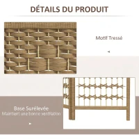 HOMCOM Paravent intérieur en bois séparateur de pièce cloison pliable 4 panneaux 160 x 170 cm bois naturel(m-6)