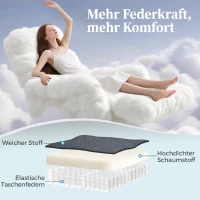 HOMCOM Opsta-stoel met zachte bekleding, elektrisch verstelbare relaxstoel met afstandsbediening en zijvakken, grijs(m-5)