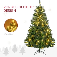 HOMCOM kerstboom dennenboom met decoratie(m-4)